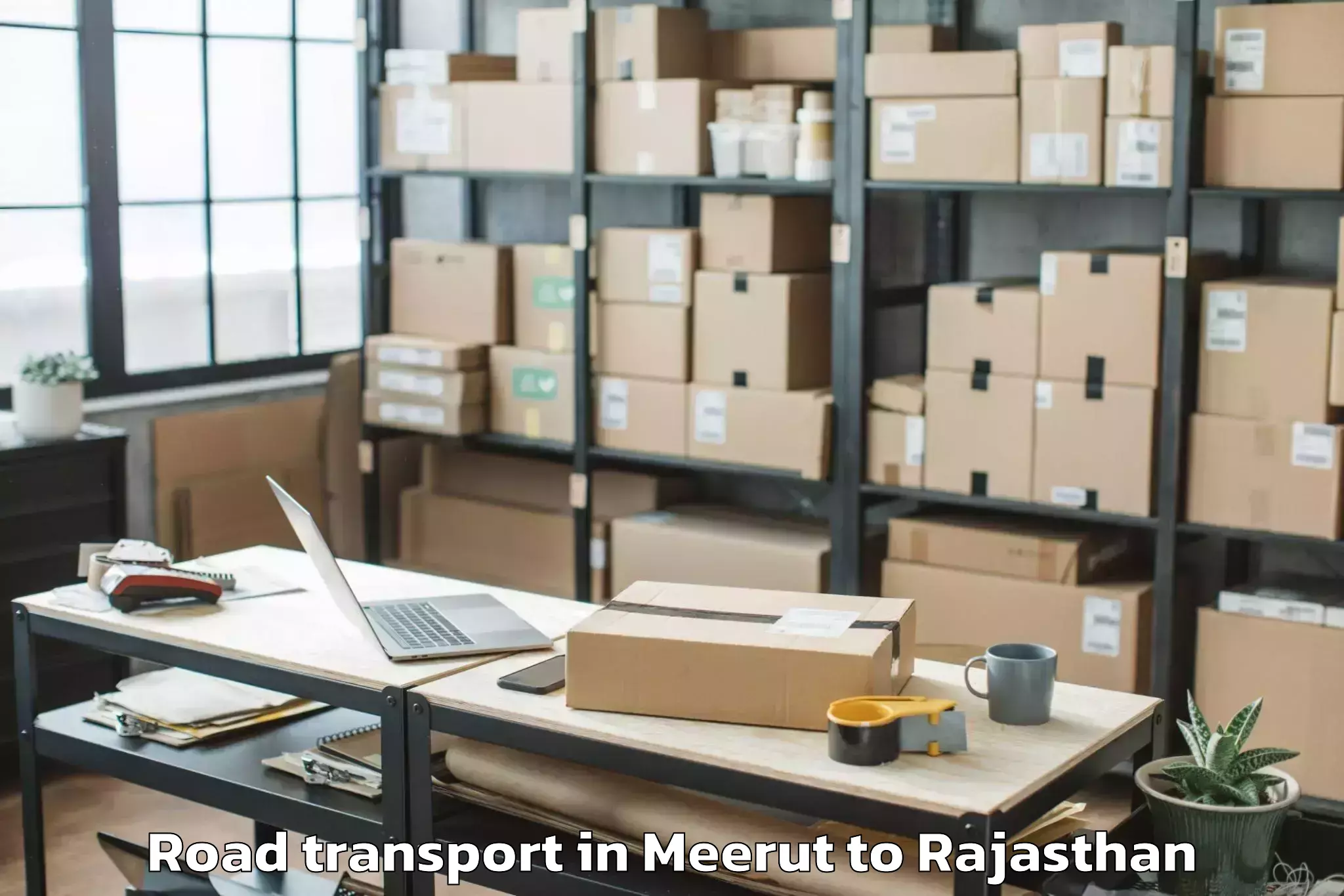 Book Your Meerut to Iihmr University Jaipur Road Transport Today